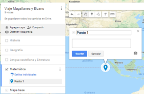 captura "mis mapas" de Google