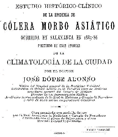 Portada libro Cólera morbo asiático