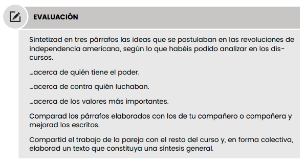 evaluación